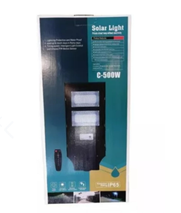 FOCO SOLAR 500W EXTERIOR MÁS SOPORTE